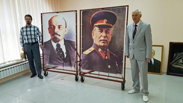 In der Zentrale der Kommunistischen Partei Russlands in Chabarowsk (Deutschlandradio / Gesine Dornblüth)