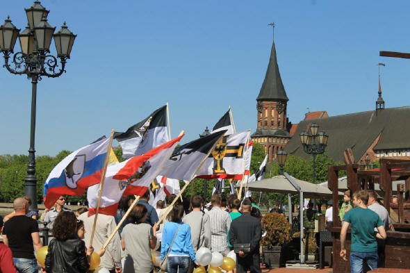 PRussian-Parade in Königsberg am 1. Mai 2012